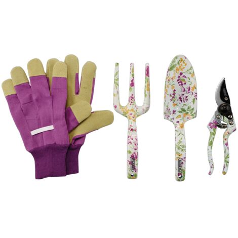 Draper 08993 Garden Tool Set with Floral Pattern (4 Piece)