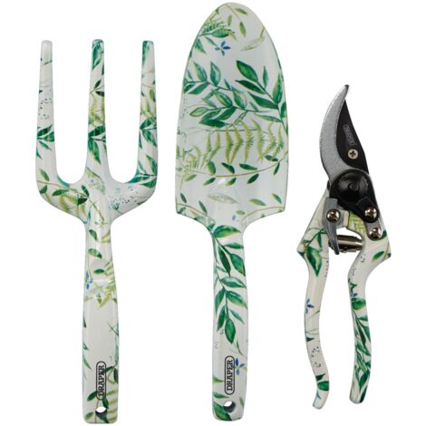 Draper 08994 Garden Tool Set with Floral Pattern (3 Piece)