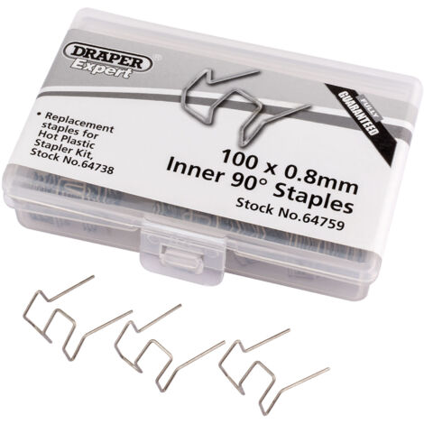 Draper 0.8MM Bent Castle Staples (50) (64759)