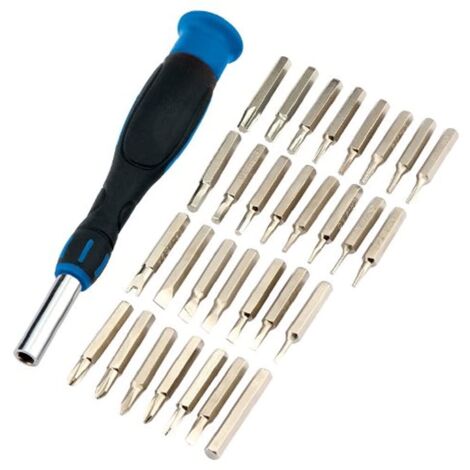 Draper 09550 Precision Screwdriver and Bit Set (31 Pieces) with Soft Grip Handle