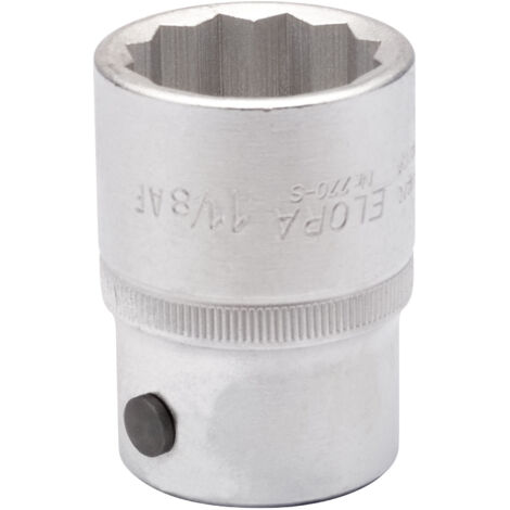 Draper 1-1/8 Inch (3/4" Square Drive) Bi-Hexagon Socket - Model 00492, Heavy-Duty 3/4" Drive AF (Across Flats) Hexagon Socket for Automotive and Mechanical Applications