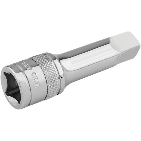 Draper 1/2" Drive 75mm Extension Bar with Knurled Ring, Spring-Loaded, Polished Finish, Model 16750
