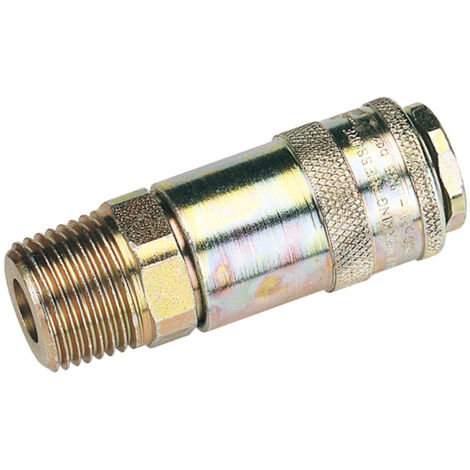 Draper 1/2" Male Thread PCL Tapered Airflow Coupling (Sold Loose) (37837)