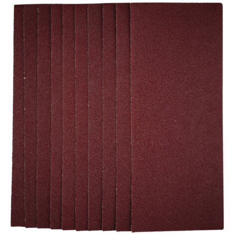 Draper 1/2 Sanding Sheets, 115 x 280mm, 40 Grit, Pack of 10