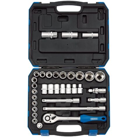 Draper 1/2" Sq. Dr. Combined MM/AF Socket Set (33 Piece) (16363)