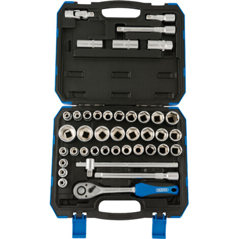 Draper 1/2" Sq. Dr. Combined MM/AF Socket Set (41 Piece) (82136)