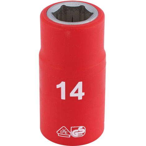 Draper 1/2 Sq. Dr. Fully Insulated VDE Socket (14mm) (31789)