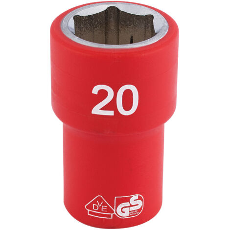 Draper 1/2 Sq. Dr. Fully Insulated VDE Socket (20mm) (31882)