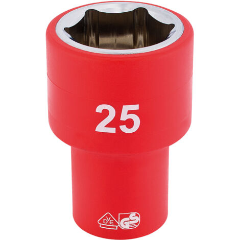 Draper 1/2 Sq. Dr. Fully Insulated VDE Socket (25mm) (31961)