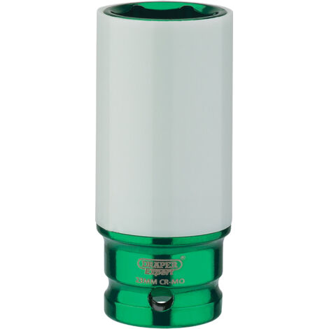 Draper 1/2" Sq. Dr. HI-TORQ Wheel Nut Socket for Alloy Wheels (23mm) (83033)