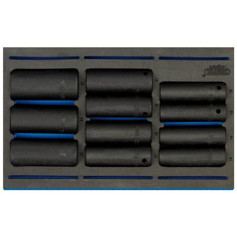 Draper 1/2" Sq. Dr. Impact Socket Set in 1/4 Drawer EVA Insert Tray (11 Piece) (63483)