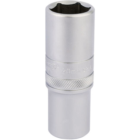 Draper 1/2 Square Drive 6 Point Metric Deep Socket (20mm) (16652)