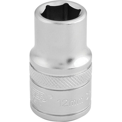 Draper 1/2 Square Drive 6 Point Metric Socket (12mm) (16601)