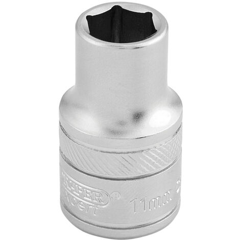 Draper 1/2" Square Drive 6-Point Metric Socket Set (11mm) - Heavy-Duty Professional Tool