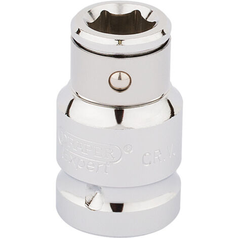 Draper 1/2" Square Drive Hexagon Screwdriver Bit Holding Socket, 10mm Size (Model 16811)