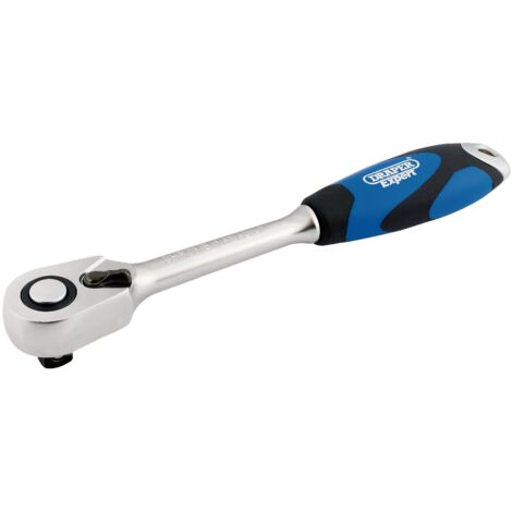 Draper 1/2" Square Drive Soft Grip Reversible Ratchet with 72 Teeth