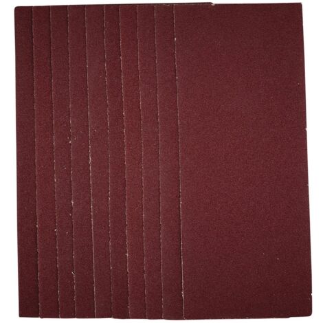 Draper 1/3 Sanding Sheets – 93 x 230mm, 80 Grit, Pack of 10