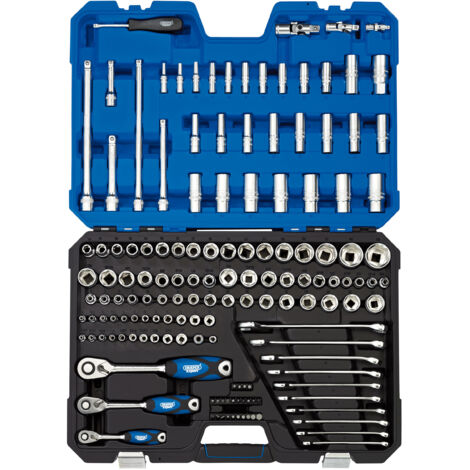 Draper 1/4", 3/8" and 1/2" Sq. Dr. Tool Kit (150 piece) (16460)