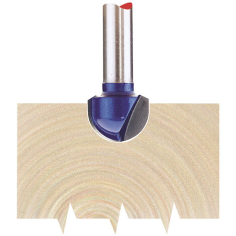 Draper 1/4" Core Box 12.7 x 6.35mm Radius TCT Router Bit (75345)
