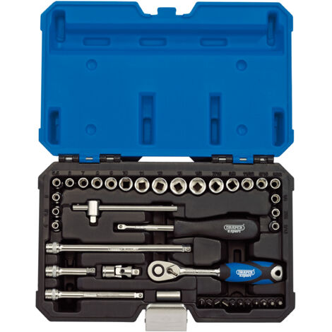 Draper 1/4" Sq. Dr. Combined MM/AF Socket Set (40 piece) (16445)