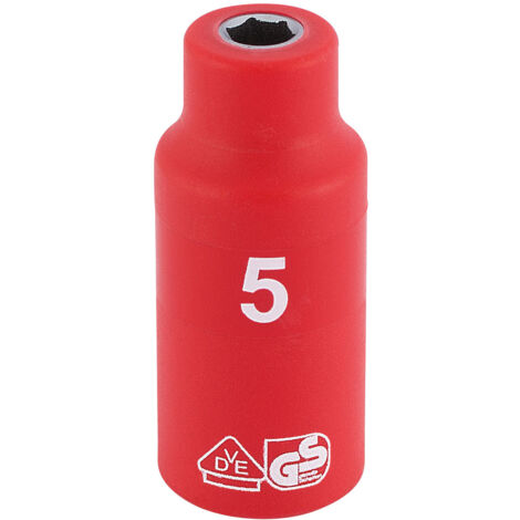 Draper 1/4 Sq. Dr. Fully Insulated VDE Socket (5mm) (31164)