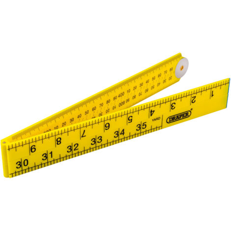 Draper 1-Meter Plastic Folding Ruler (Model 20700)