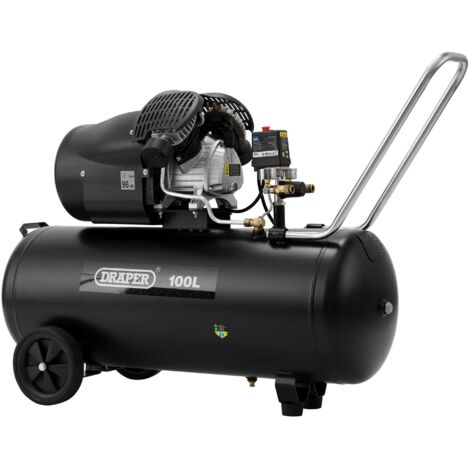 Draper 100L V-Twin Air Compressor (2.2kW) (65396)