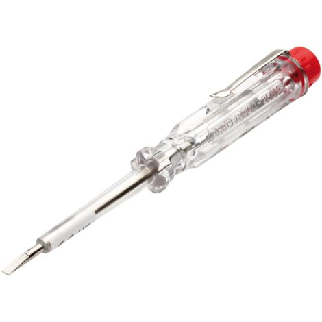 Draper 10200 Mains Tester Screwdriver – 140mm, Electrical Testing Tool for Live Wire Detection