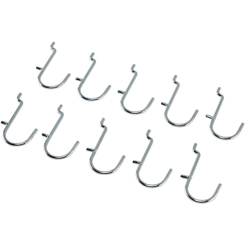 J-hook pack of 10 10218 Metal J-Hooks for Back Panel/Pegboard (Pack of 10) - Draper