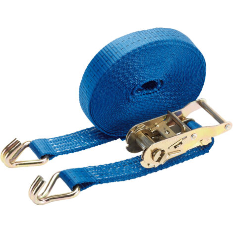 Draper 10M x 35mm 1000kg Heavy-Duty Ratchet Tie Down Strap with Hook (Model 60943)