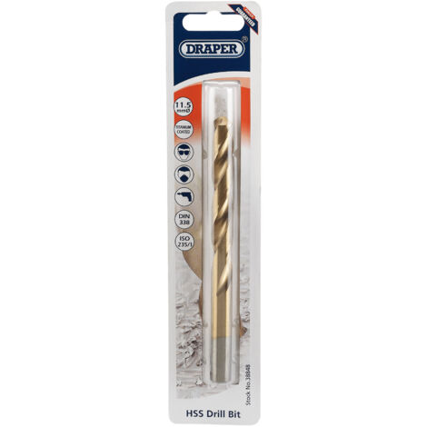 Draper 11.5mm HSS Titanium Drill Bit (38848)