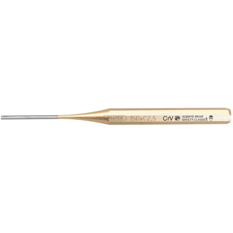 Draper 119 Expert Octagonal Parallel Pin Punch, 2.5mm Diameter x 150mm Length