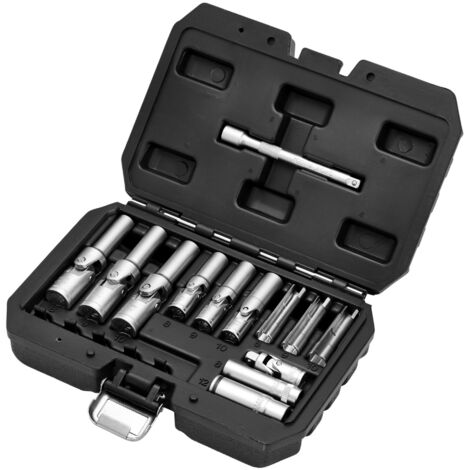 Draper 12397 Thin Wall PSG Glow Plug Socket Set – 18 Pieces for 3/8 and 1/4 Inch Square Drive Applications