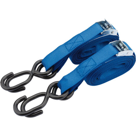 Draper 125kg Ratcheting Tie Down Strap Sets (5.0M x 25mm) (2 Piece) (60963)