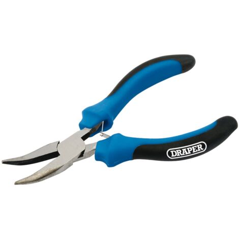 Draper 125mm Soft Grip Bent Nose Mini Pliers (12540)