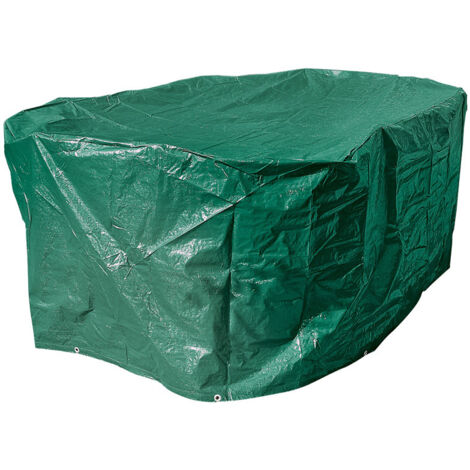 Draper 12911 Heavy Duty Oval Patio Set Green Cover 2300mm x 900mm Waterproof
