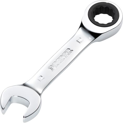 Draper 12MM STUBBY RATCHETING SPANNER 27890 27890 HI-TORQÂ® Metric Stubby Ratchet Combination Spanner