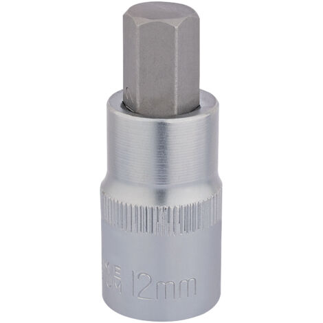 Draper 12x55mm Hex Socket Bit (1/2" Drive, 1/2" Square Drive, Metric Hexagonal) Model 16304