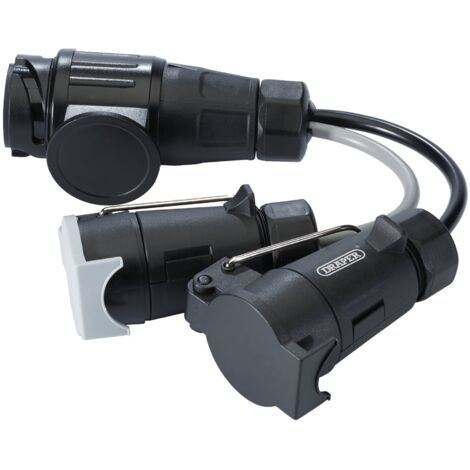 Draper 13-Pin Euro to 7-Pin N-Type and S-Type Trailer Connector Converter (Model 99661)
