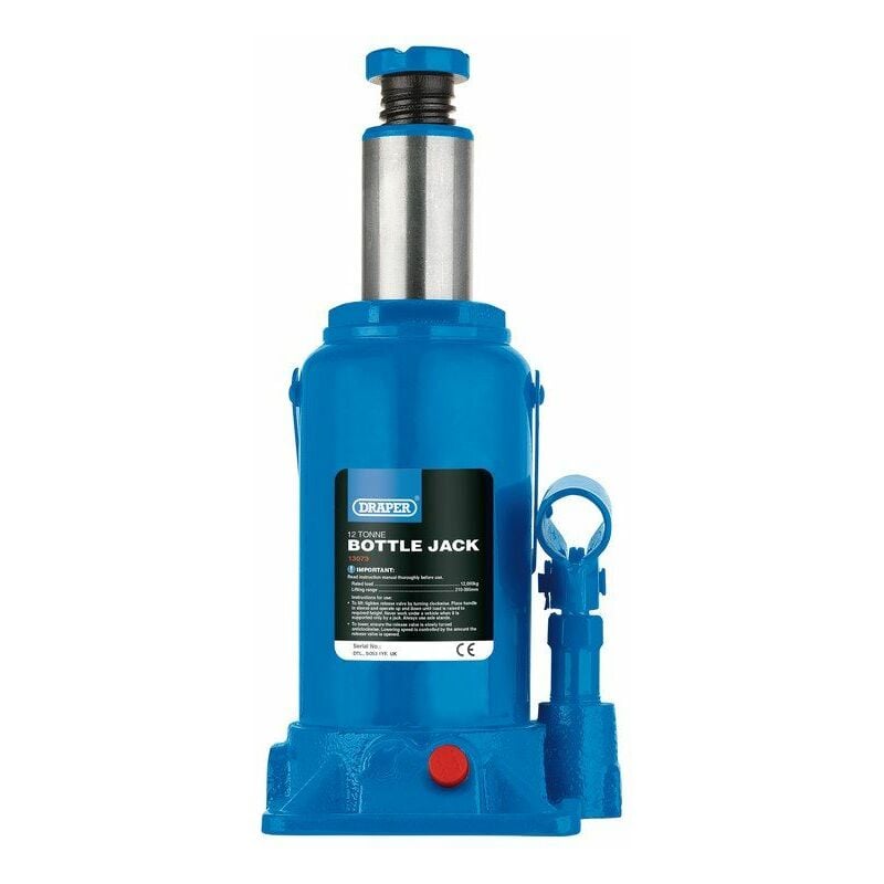Draper - Hydraulic Bottle Jack (12 Tonne) (13073)