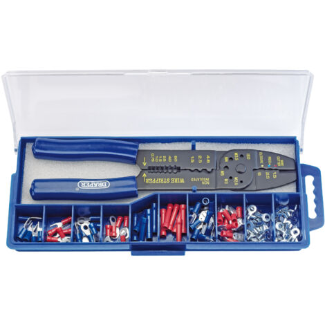 Draper 13658 Professional 5-Strip Crimping Tool and Wire End Cap Crimper Set