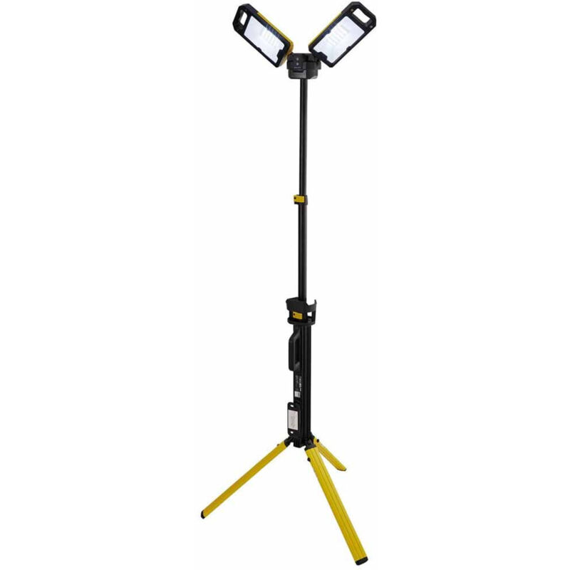 Draper 13885 50W Rechargeable SMD LED Tripod Site Light with 5000 Lumens, 230V