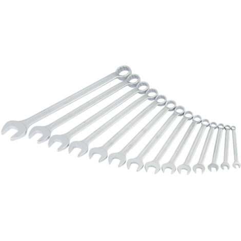 Draper 14-Piece Long AF Combination Spanner Set (5/16" to 1-1/4" Sizes) Model 03040