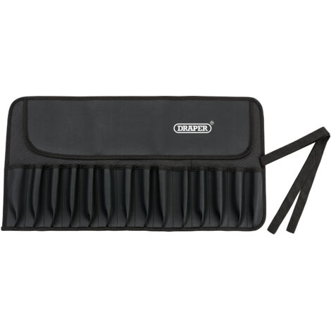 Draper 14-Pocket PVC Tool Roll – Durable, Portable Storage for Hand Tools