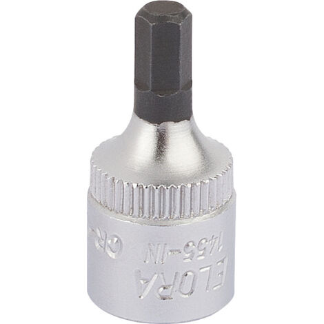 Draper 1455-IN 4mm (1/4 inch) Square Drive Elora Hexagon Screwdriver Socket for Precision Fastening