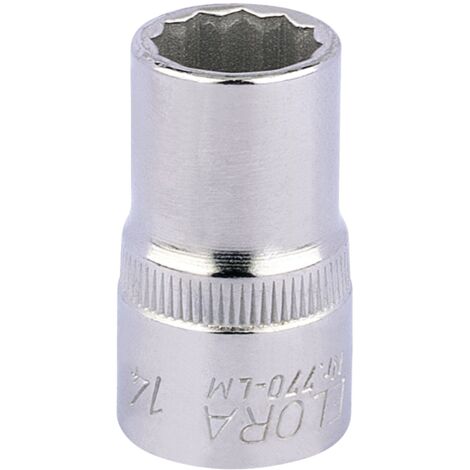 Draper 14mm Bi-Hexagon Socket for 1/2" Drive – Metric Square Drive Socket, Model 24591