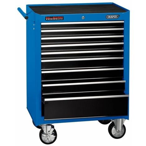Kennedy 11-Drawer Extra Large Tool Roller Cabinet with Four Castor Wheels  and Si