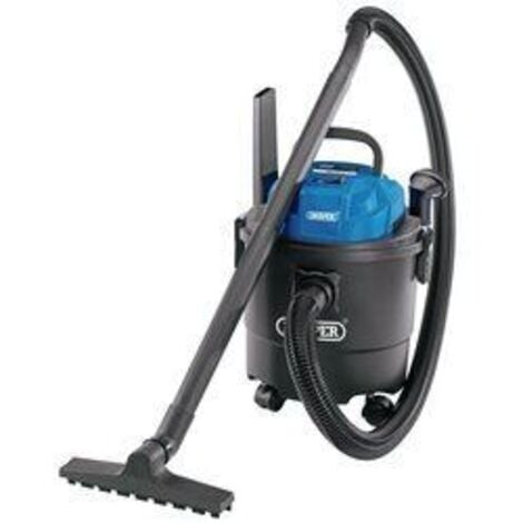 Draper 15L 1250W Wet & Dry Vacuum Cleaner with Dry Function, 230V, Suitable for Car, Home, and Carpet Cleaning