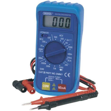 Draper 16-Function Digital Multimeter (Model 52320) – Compact Pocket Digital Multimeter for Electrical Testing