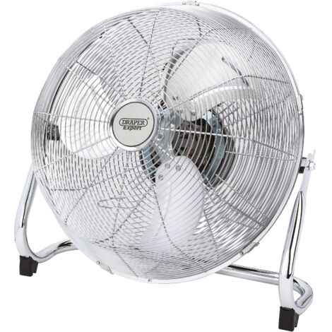 Draper 16-inch (415mm) 230V Oscillating Industrial Floor Fan – 60W, Model 09139